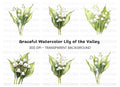 Delicate Lily of the Valley Clipart Bundle