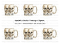 Skull Halloween Decor Clipart Bundle