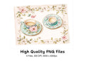 Elegant Tea Party Clipart Bundle