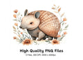 Charming Armadillo Clipart Bundle