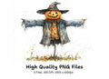 Cute Scarecrow Halloween Clipart Bundle