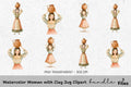 Clay Jug Woman Clipart Bundle