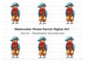 Pirate Parrot Clipart Bundle