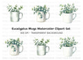 Eucalyptus in Mugs Clipart Bundle