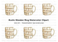 Rustic Wooden Clipart Bundle