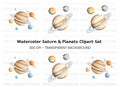 Solar System Planets Clipart Bundle
