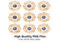 Boho Mandala Floral Patterns Clipart Bundle