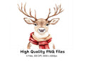 Reindeer With Scarves Clipart Bundle