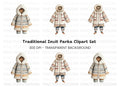 Traditional Inuit Clothing Clipart Bundle