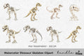 Dinosaur Skeleton Clipart Bundle