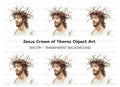 Jesus Christ Crown of Thorns Clipart Bundle