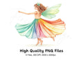 Rainbow Fairy Clipart Bundle
