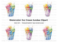 Ice Cream Sundae Clipart Bundle