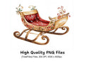 Christmas Sleigh Clipart Bundle