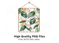 Stained Glass Botanical Clipart Bundle