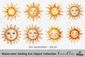Smiling Sun Clipart Bundle
