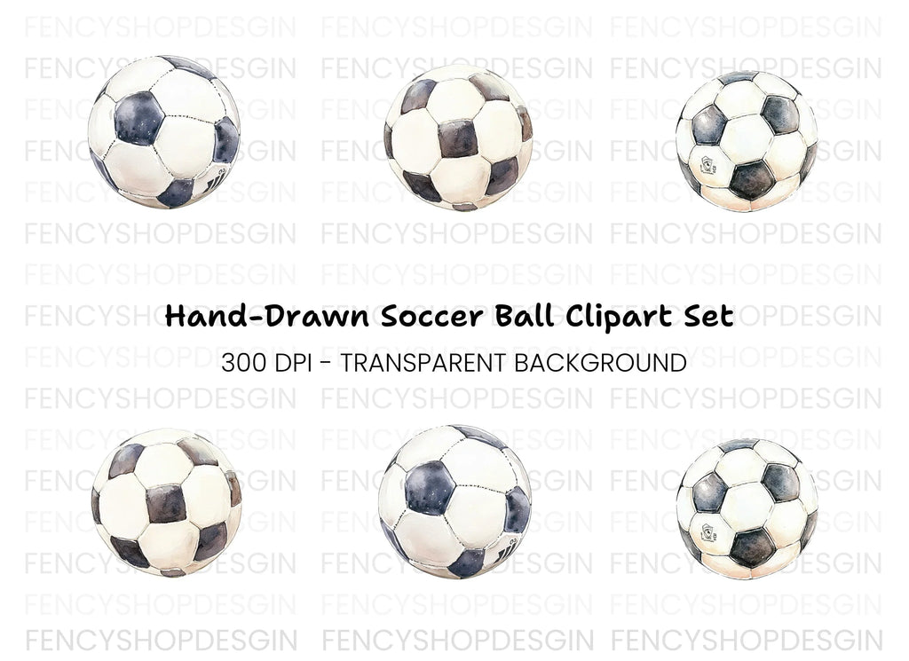 Soccer Ball Clipart Bundle
