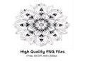 Elegant Monochrome Mandala Clipart Bundle