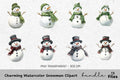 Charming Snowmen Clipart Bundle