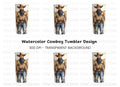 Western Cowboy Tumbler Clipart Bundle