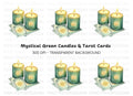 Mystical Candles Tarot Cards Clipart Bundle
