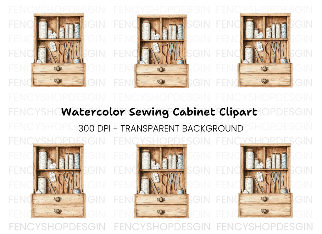 Vintage Sewing Clipart Bundle