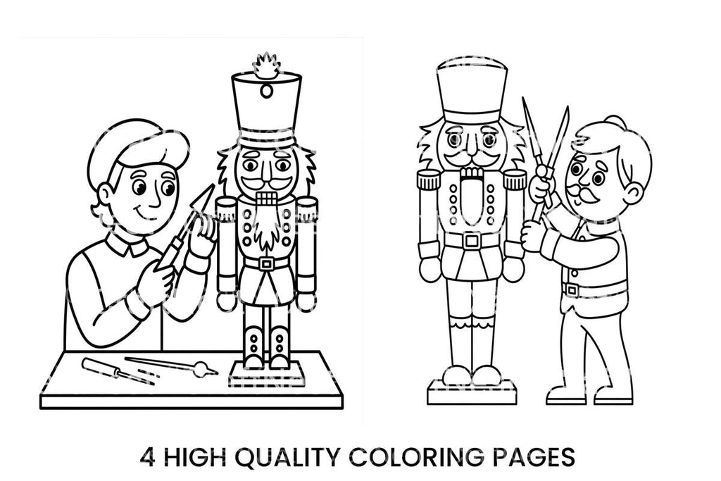 Nutcracker Soldier Christmas Planner Coloring Books