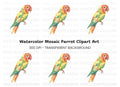 Geometric Parrot Clipart Bundle