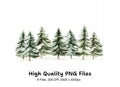 Christmas Trees Clipart Bundle
