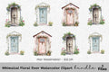 Whimsical Floral Door Clipart Bundle