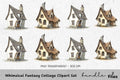 Whimsical Fantasy Cottage Clipart Bundle