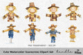 Cute Scarecrow Clipart Bundle