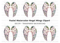 Floral Angel Wings Clipart Bundle