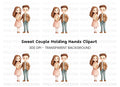 Valentine's Day Cute Couple Clipart Bundle