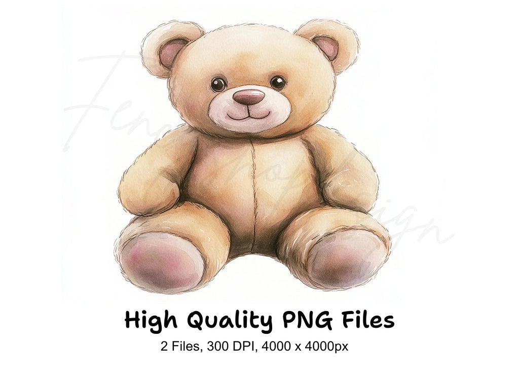 Cute Teddy Bear Clipart Bundle