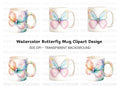 Colorful Butterfly Clipart Bundle