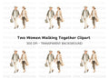 Elderly Couple Shopping Clipart Bundle