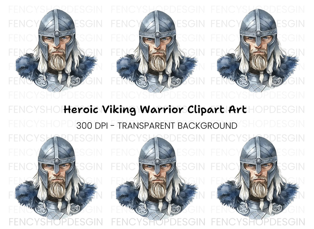 Viking Warrior Clipart Bundle