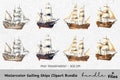 Sailing Ships Clipart Bundle