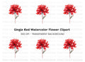 Stunning Red Peony Clipart Bundle