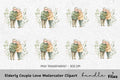 Elderly Couple Love Clipart Bundle
