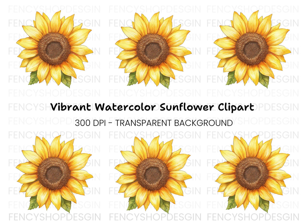 Vibrant Sunflower Clipart Bundle