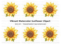 Vibrant Sunflower Clipart Bundle