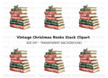 Holiday Book Stack Clipart Bundle
