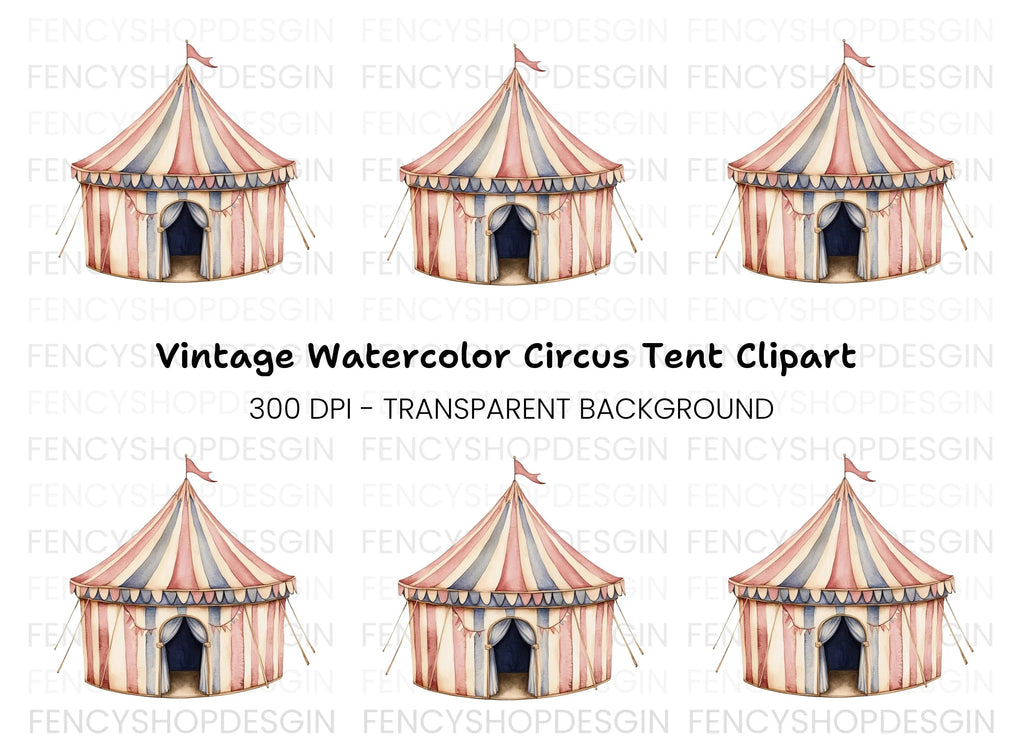 Circus Tent Clipart Bundle