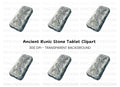 Ancient Rune Stone Clipart Bundle