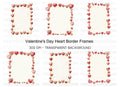 Romantic Heart Border Clipart Bundle
