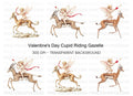 Cupid Riding Gazelle Clipart Bundle