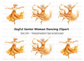 Joyful Senior Ballerina Clipart Bundle