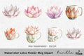 Lotus Flower Clipart Bundle